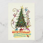 クラシックグインチ 聖降誕祭お目出とう！ 箔シーズンカード (正面)