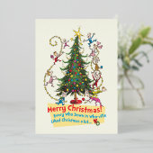 クラシックグインチ 聖降誕祭お目出とう！ 箔シーズンカード (立ち正面)