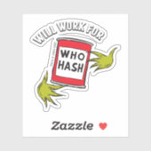 クラシックグインチ |誰のハッシュ引用文 シール (シート)