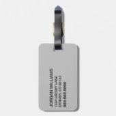 クラシックグインチ |誰のハッシュ引用文 ラゲッジタグ (裏面縦)