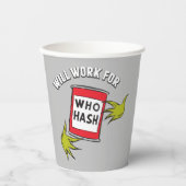 クラシックグインチ |誰のハッシュ引用文 紙コップ (正面)