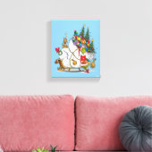 クラシックグインチ | Grinch & Maxの暴走そり キャンバスプリント (インサイチュ (リビング))