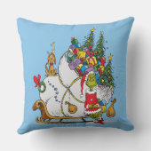 クラシックグインチ | Grinch & Max with Sleigh クッション (裏面)