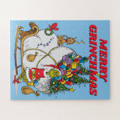 クラシックグインチ | Grinch & Max with Sleigh ジグソーパズル (横)