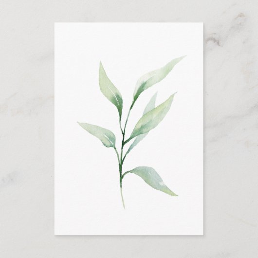 クラシックグフォーマルリー葉披露宴 エンクロージャーカード (裏面)