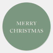 クラシックグモダンリスマス ラウンドシール (正面)