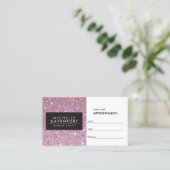 クラシックグリッターサロンアポイントメントカード 予約カード (スタンド正面)