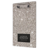 クラシックグリッターパーソナライズされた クリップボード (左)