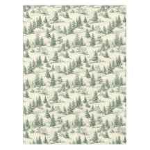 クラシックグリーンとクリームトイルフランスのクリスマス