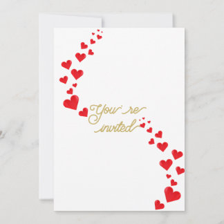 クラシックグリーンと金ゴールド結婚植物学の発明 招待状