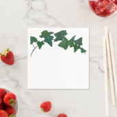 クラシックグリーンイングリッシュアイビー スタンダードカクテルナプキン (インサイチュ)