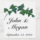 クラシックグリーンイングリッシュアイビー ワインラベル (シングルラベル)