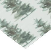 クラシックグリーンウォーター色パインツリー テーブルクロス (アングル)