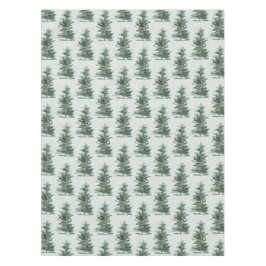 クラシックグリーンウォーター色パインツリー テーブルクロス