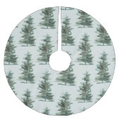 クラシックグリーンウォーター色パインツリー ブラッシュドポリエステルツリースカート (正面)