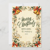 クラシックグリーンクリスマス シーズンカード (正面)