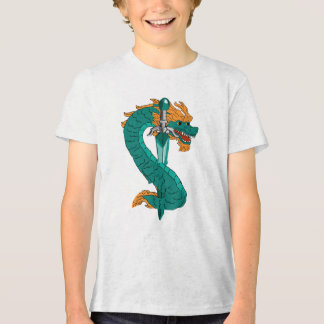 クラシックグリーンドラゴン・剣・クラン トライブレンドTシャツ