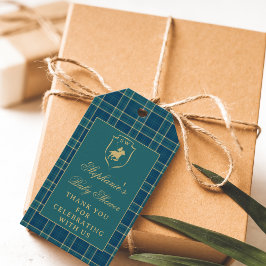 クラシックグリーンプライドPOLOエクエストランベビーシャワー ギフトタグ