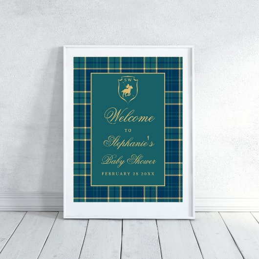 クラシックグリーンプライドPOLOエクエストランベビーシャワー ポスター