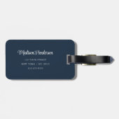 クラシックグリーンプレイドモノグラム ラゲッジタグ (裏面横)