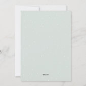 クラシックグリーンホワイトスノーヴィレッジメリークリスマス シーズンカード (裏面)