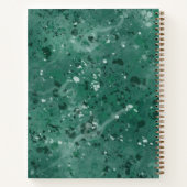 クラシックグリーンマーブルアーティストスケッチブック ノートブック (裏面)