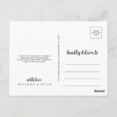 クラシックグリーンユーカリプトゥス葉ありがとう ポストカード (裏面)