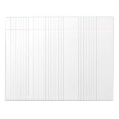 クラシックグリーンライン大学の規則 ノートパッド (正面)