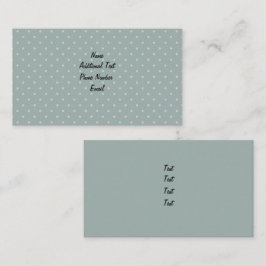 クラシックグリーン水玉模様 名刺