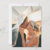 クラシックグレイエレガントブライダルシャワー 招待状 (裏面)