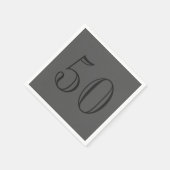 クラシックグレイパーソナライズされたナプキン スタンダードカクテルナプキン (角)