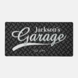 クラシックグレーガレージツールベンチパッドデスクマット デスクマット