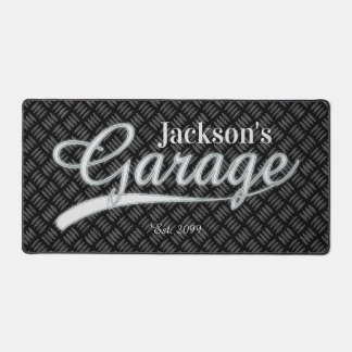 クラシックグレーガレージツールベンチパッドデスクマット デスクマット