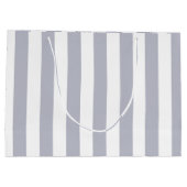 クラシックグレーストライプカスタム ラージペーパーバッグ (裏面)