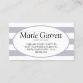 クラシックグレーストライプ 名刺 (裏面)