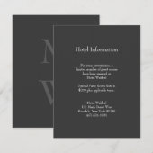 クラシックグレーバー（ユダヤ教の）バル・ミツバー情報カード エンクロージャーカード (正面/裏面)