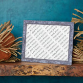 クラシックグレーブルーフレーム追加フォトプラーク フォトプラーク (側面)