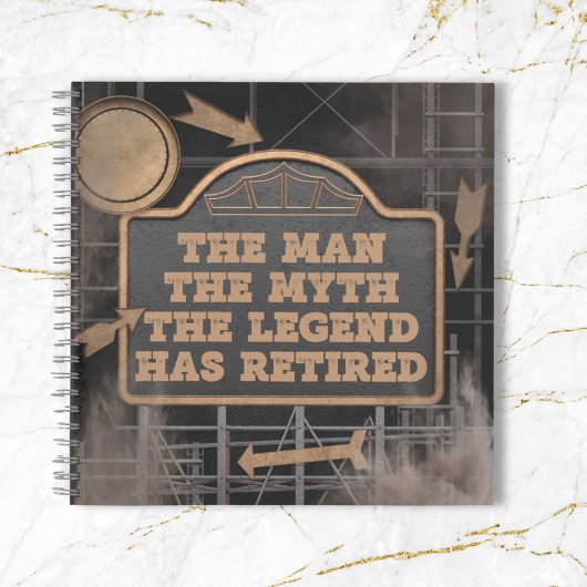 クラシックグレーメタルレジェンドリタイアゲストブック ノートブック