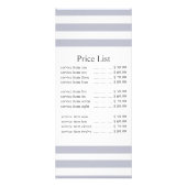 クラシックグレー ストライプ ビジネス価格 ラックカード (正面)
