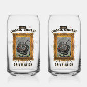 クラシックゲーマーズグルーヴィビジョンカップルセット ガラス缶 (正面)