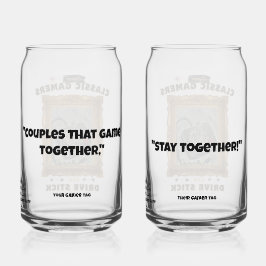 クラシックゲーマーズグルーヴィビジョンカップルセット ガラス缶