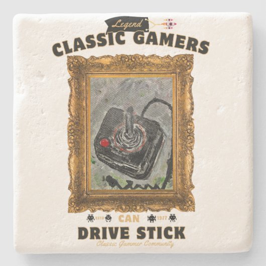 クラシックゲーマーズグルーヴィービジョン ストーンコースター (正面)