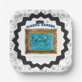 クラシックゲーマーズバースデーパクールーティ遊プレート ペーパープレート