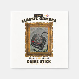 クラシックゲーマーズバースデーパーティーGroovyビジョンナプキン スタンダードカクテルナプキン