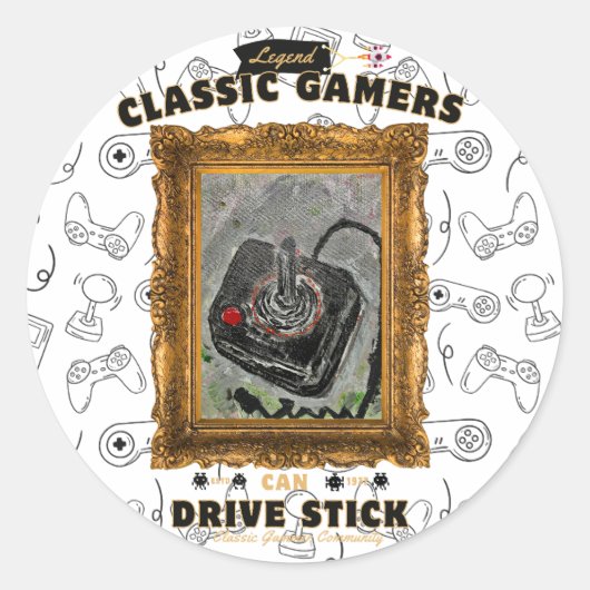 クラシックゲーマーズバースデーパーティーGroovy Vision ラウンドシール (正面)