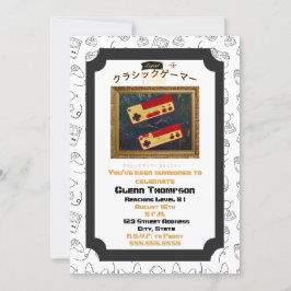 クラシックゲーマー誕生日アウトタサイト83招待状 招待状