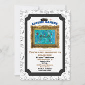 クラシックゲーマー誕生日クール遊招待状 招待状 (正面)