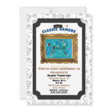 クラシックゲーマー誕生日クール遊招待状