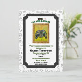 クラシックゲーマー誕生日シックボックス招待状 招待状 (スタンド正面)