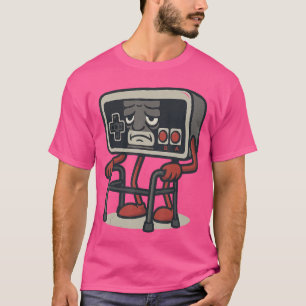 クラシックゲーム好きのためのレトロゲームコントローラー面白デザイン Tシャツ